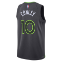 Conley #10 Maillot de déclaration charbon de bois des Minnesota Timberwolves