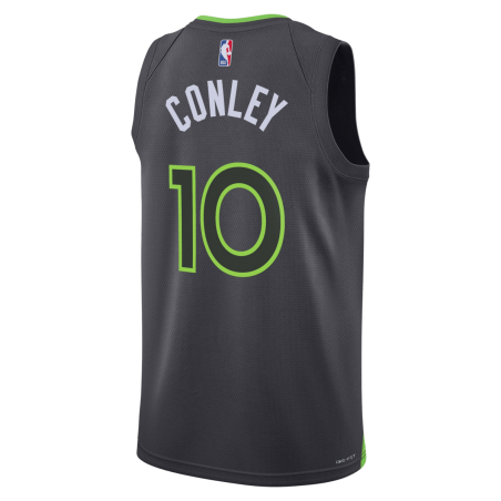 Conley #10 Maillot de déclaration charbon de bois des Minnesota Timberwolves