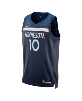 Mike Conley #10 Maillot icône de la marine des Minnesota Timberwolves