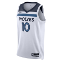 Mike Conley #10 Maillot blanc de l'association des Minnesota Timberwolves