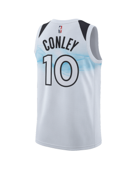 Mike Conley #10 Maillot Minnesota Timberwolves White City Edition