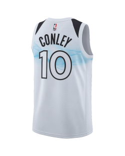 Mike Conley #10 Maillot Minnesota Timberwolves White City Edition