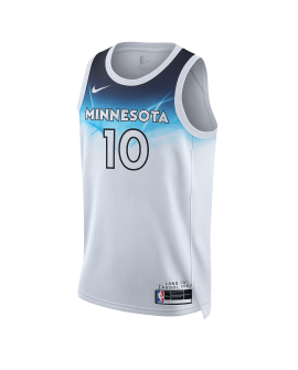 Mike Conley #10 Maillot Minnesota Timberwolves White City Edition