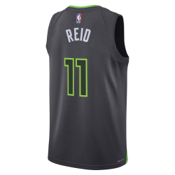 Naz Reid #11 Maillot de déclaration charbon de bois des Minnesota Timberwolves