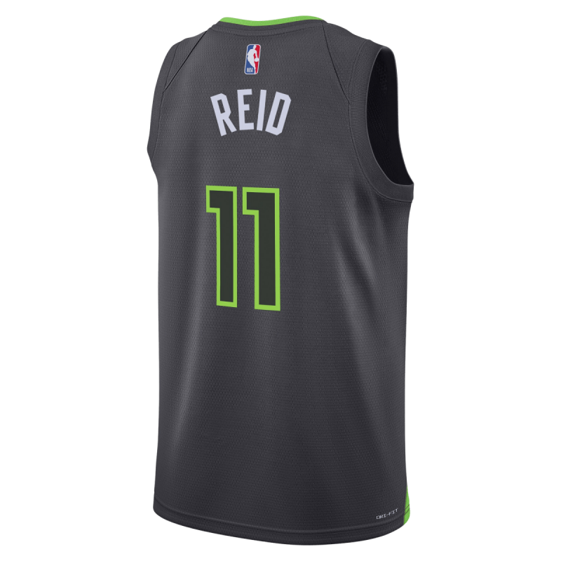 Naz Reid #11 Maillot de déclaration charbon de bois des Minnesota Timberwolves