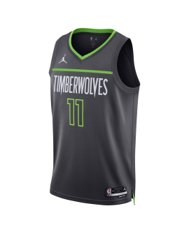 Naz Reid #11 Maillot de déclaration charbon de bois des Minnesota Timberwolves