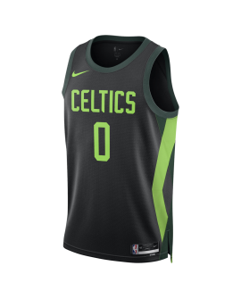 Jayson Tatum #0 Maillot Boston Celtics Black City Edition
