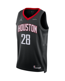 Alperen Şengün #28 Maillot de déclaration noir des Houston Rockets