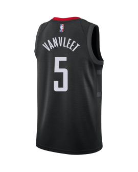 Fred VanVleet #5 Maillot de déclaration noir des Houston Rockets