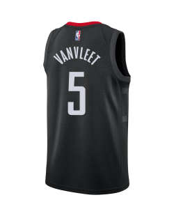 Fred VanVleet #5 Maillot de déclaration noir des Houston Rockets