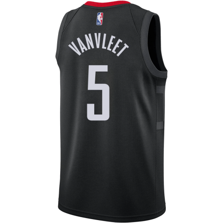 Fred VanVleet #5 Maillot de déclaration noir des Houston Rockets