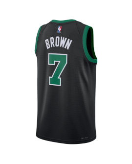 Jaylen Brown #7 Maillot de déclaration noir des Boston Celtics