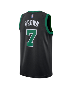 Jaylen Brown #7 Maillot de déclaration noir des Boston Celtics