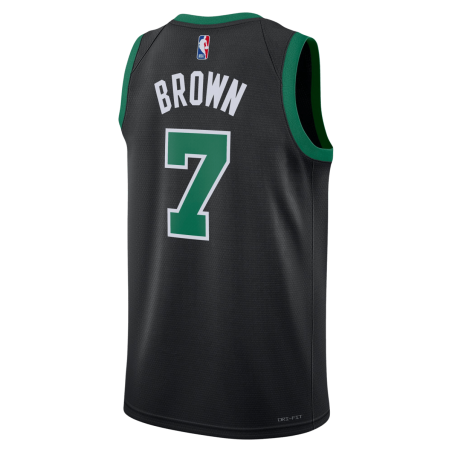 Jaylen Brown #7 Maillot de déclaration noir des Boston Celtics