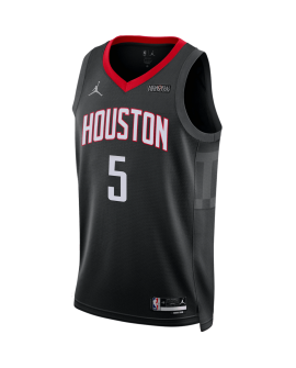 Fred VanVleet #5 Maillot de déclaration noir des Houston Rockets