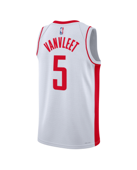 Fred VanVleet #5 Maillot blanc de l'association des Houston Rockets