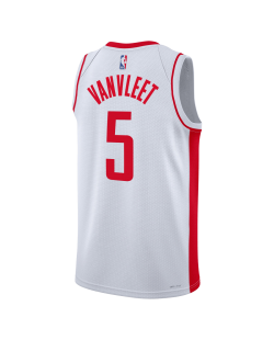 Fred VanVleet #5 Maillot blanc de l'association des Houston Rockets