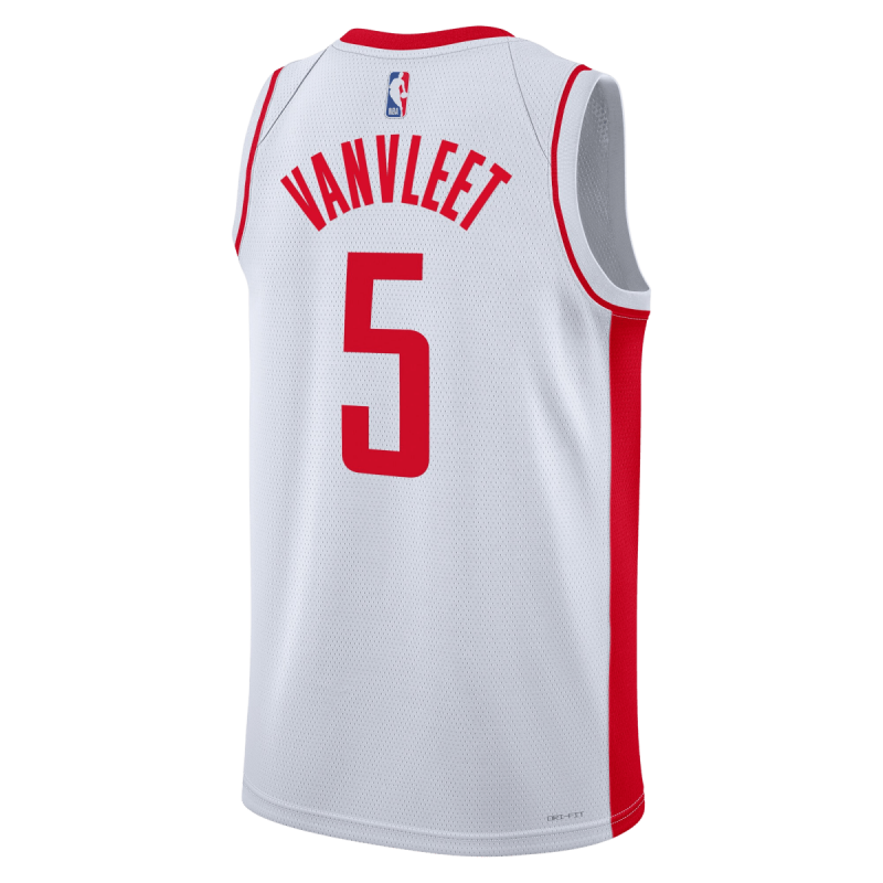 Fred VanVleet #5 Maillot blanc de l'association des Houston Rockets