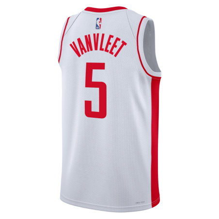 Fred VanVleet #5 Maillot blanc de l'association des Houston Rockets