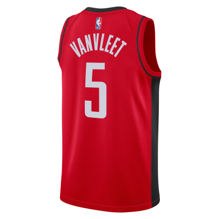 Fred VanVleet #5 Maillot icône rouge des Houston Rockets