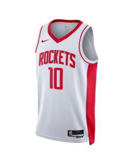 Jabari Smith Jr. #10 Maillot blanc de l'association des Houston Rockets