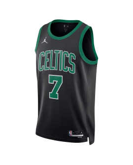 Jaylen Brown #7 Maillot de déclaration noir des Boston Celtics