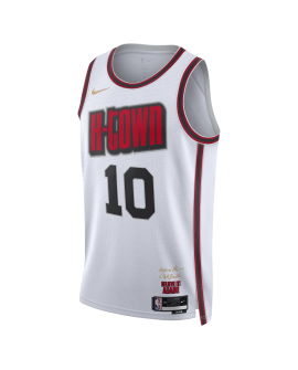 Jabari Smith Jr. #10 Maillot Houston Rockets White City Edition