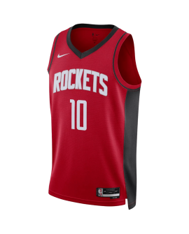 Jabari Smith Jr. #10 Maillot icône rouge des Houston Rockets