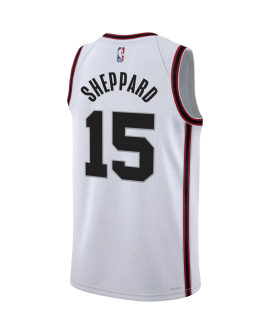Reed Sheppard #15 Maillot de basket-ball Houston Rockets White City Edition