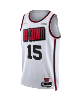 Reed Sheppard #15 Maillot de basket-ball Houston Rockets White City Edition