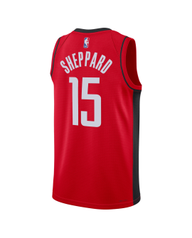 Reed Sheppard #15 Maillot icône rouge des Houston Rockets