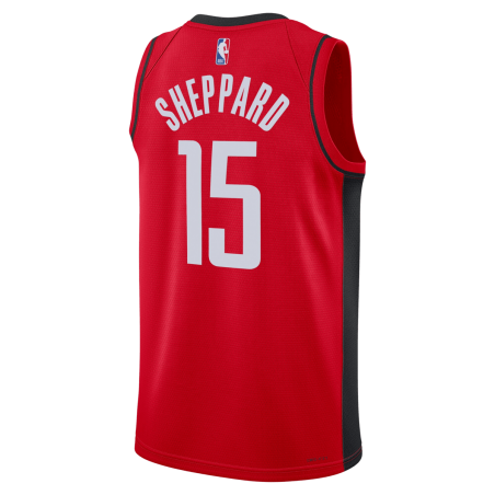 Reed Sheppard #15 Maillot icône rouge des Houston Rockets