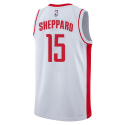 Reed Sheppard #15 Maillot blanc de l'association des Houston Rockets