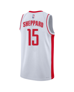 Reed Sheppard #15 Maillot blanc de l'association des Houston Rockets