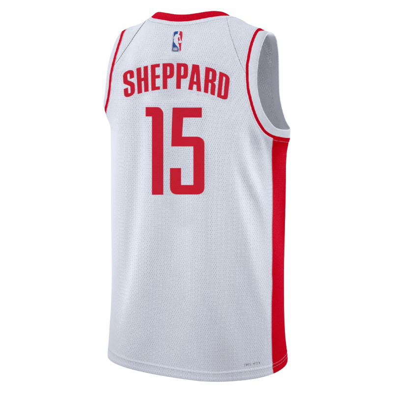Reed Sheppard #15 Maillot blanc de l'association des Houston Rockets
