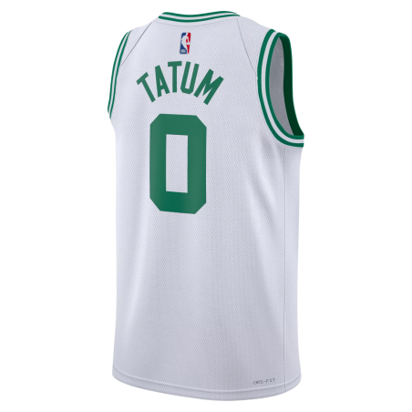 Jayson Tatum #0 Maillot de l'association blanche des Boston Celtics