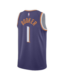 Devin Booker #1 Maillot icône violet des Phoenix Suns