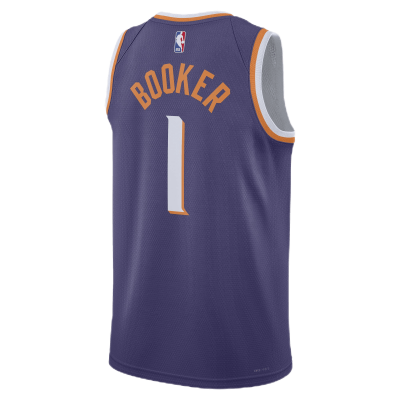 Devin Booker #1 Maillot icône violet des Phoenix Suns