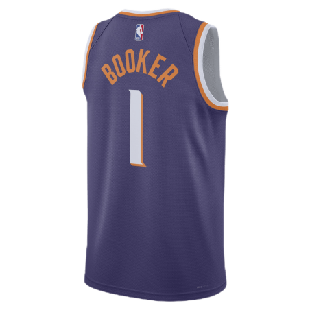 Devin Booker #1 Maillot icône violet des Phoenix Suns