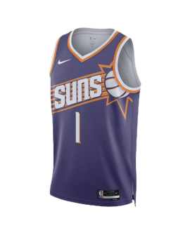 Devin Booker #1 Maillot icône violet des Phoenix Suns