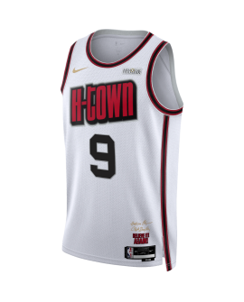Dillon Brooks #9 Maillot Houston Rockets White City Edition