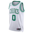 Jayson Tatum #0 Maillot de l'association blanche des Boston Celtics