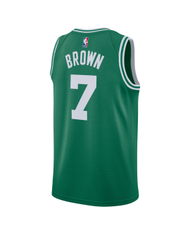 Jaylen Brown #7 Maillot vert icône des Boston Celtics