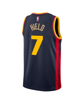 Buddy Hield #7 Maillot Golden State Warriors Navy City Edition