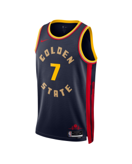 Buddy Hield #7 Maillot Golden State Warriors Navy City Edition
