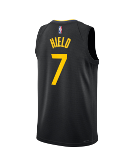 Buddy Hield #7 Maillot de déclaration noir des Golden State Warriors
