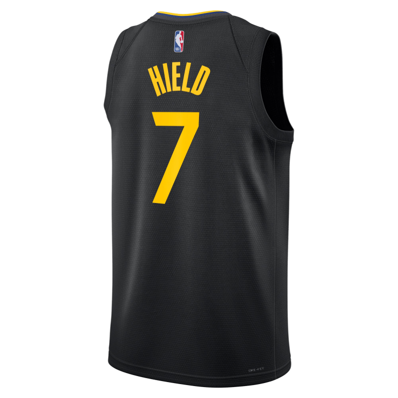 Buddy Hield #7 Maillot de déclaration noir des Golden State Warriors