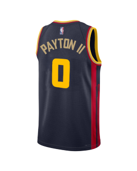 Maillot Gary Payton II #0 Golden State Warriors Navy City Edition