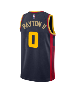 Maillot Gary Payton II #0 Golden State Warriors Navy City Edition