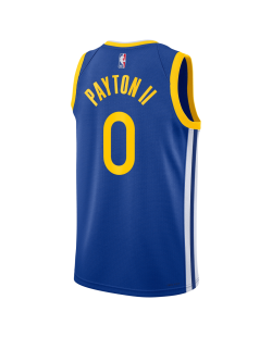 Gary Payton II # 0 Maillot icône bleu royal des Golden State Warriors